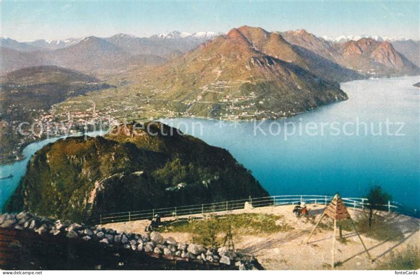 13113860 Monte San Salvatore Con Vista Sul Lago Di Lugano Luganersee Alpenpanora - Altri & Non Classificati