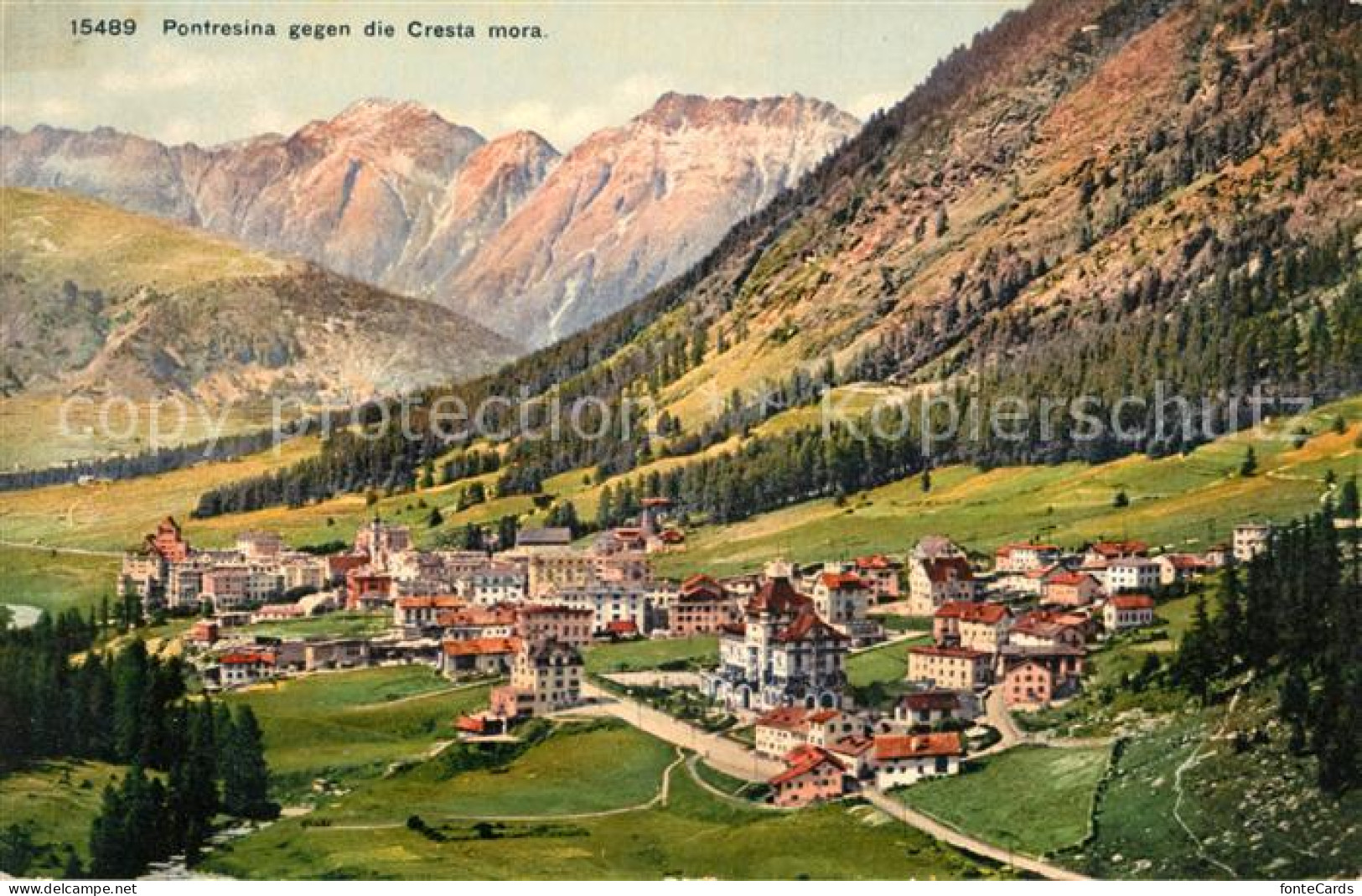 13113850 Pontresina Gegen Die Cresta Mora Albula Alpen Pontresina - Sonstige & Ohne Zuordnung