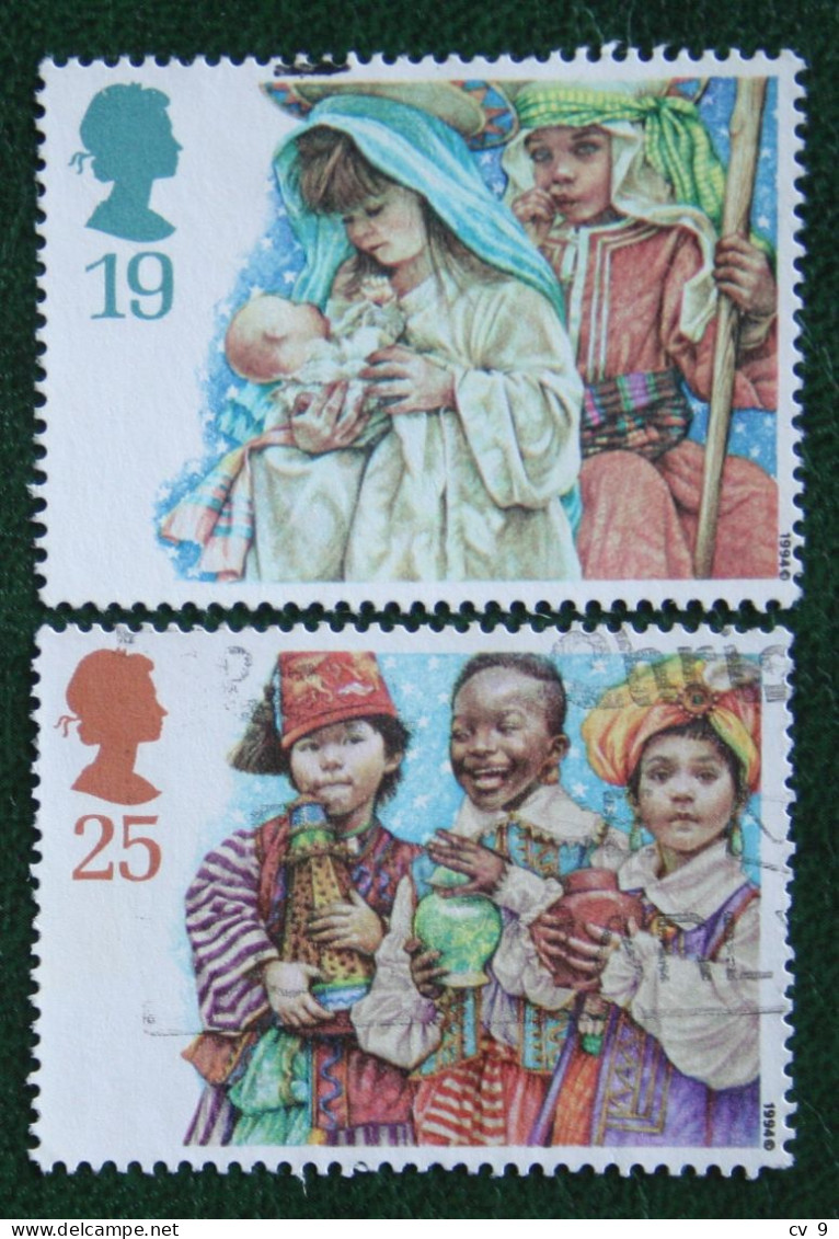 Noel Xmas Christmas Weihnac Mi 1539-1540 Yv 1784-85 1994 Used Gebruikt Oblitere ENGLAND GRANDE-BRETAGNE GB GREAT BRITAIN - Used Stamps