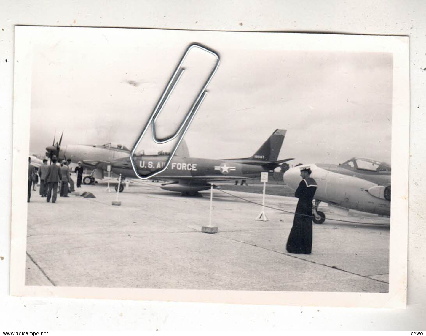 PHOTO  AVION  AVIATION NA F-84 SABRE ET WESTLAND WYVERN - Aviation