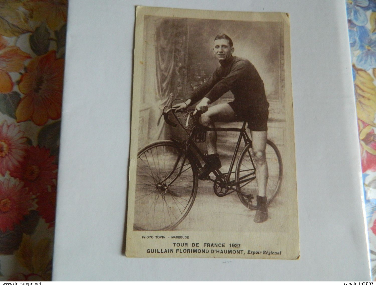 CYCLISME + HAUTMONT :TOUR DE FRANCE 1927 GUILLAIN FLORIMOND D'HAUMONT ESPOIR REGIONAL - Cyclisme