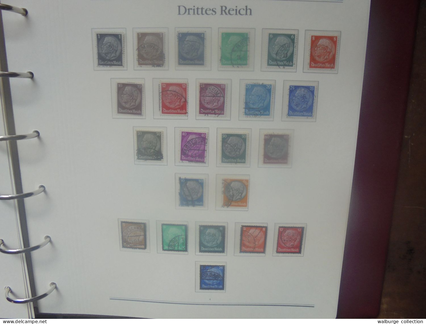 DEUTSCHES REICH-WEIMAR-3eme REICH TRES BELLE COLLECTION MAJORITES OBLITEREE A SAISIR !!! (4391) 2 KILOS 800