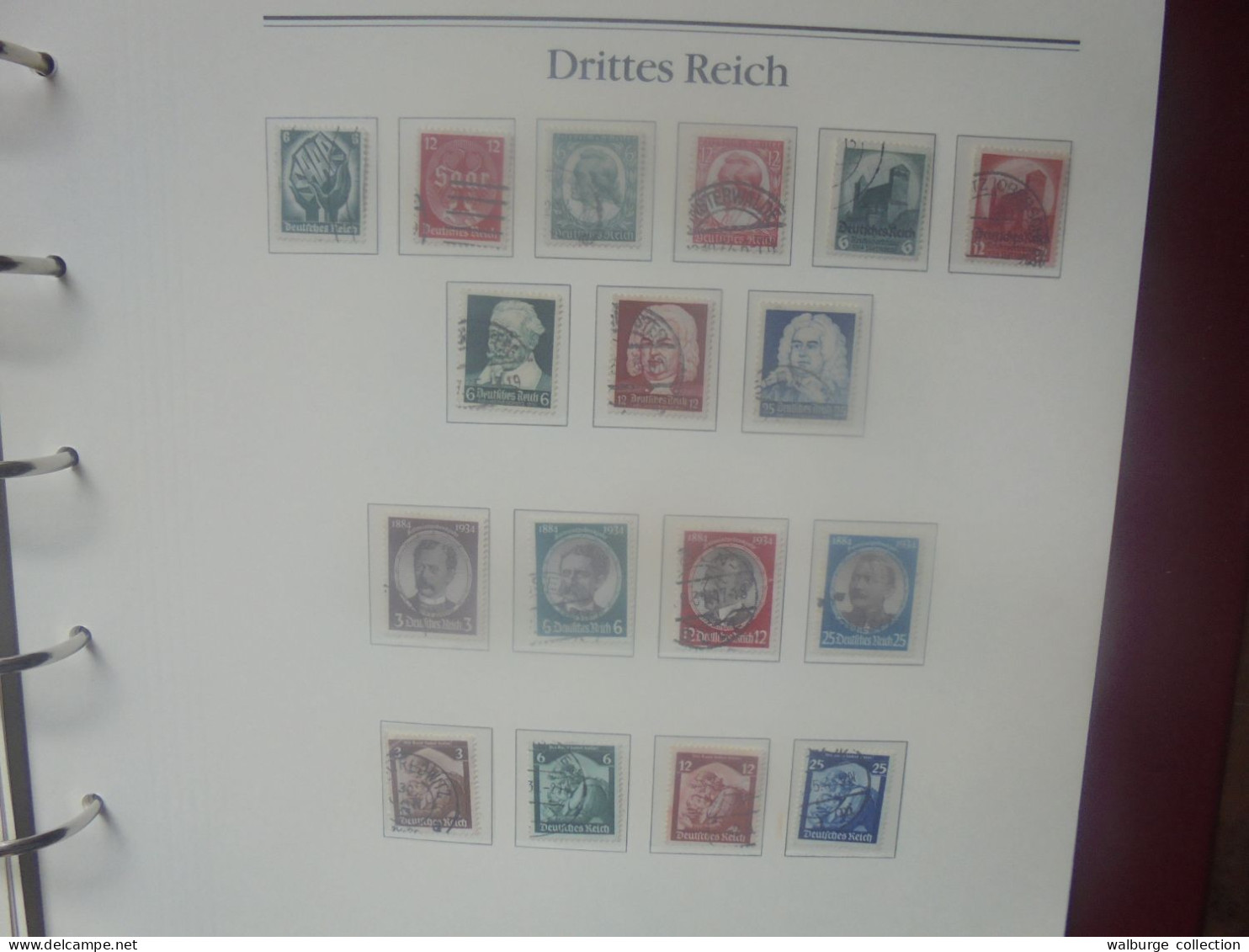 DEUTSCHES REICH-WEIMAR-3eme REICH TRES BELLE COLLECTION MAJORITES OBLITEREE A SAISIR !!! (4391) 2 KILOS 800