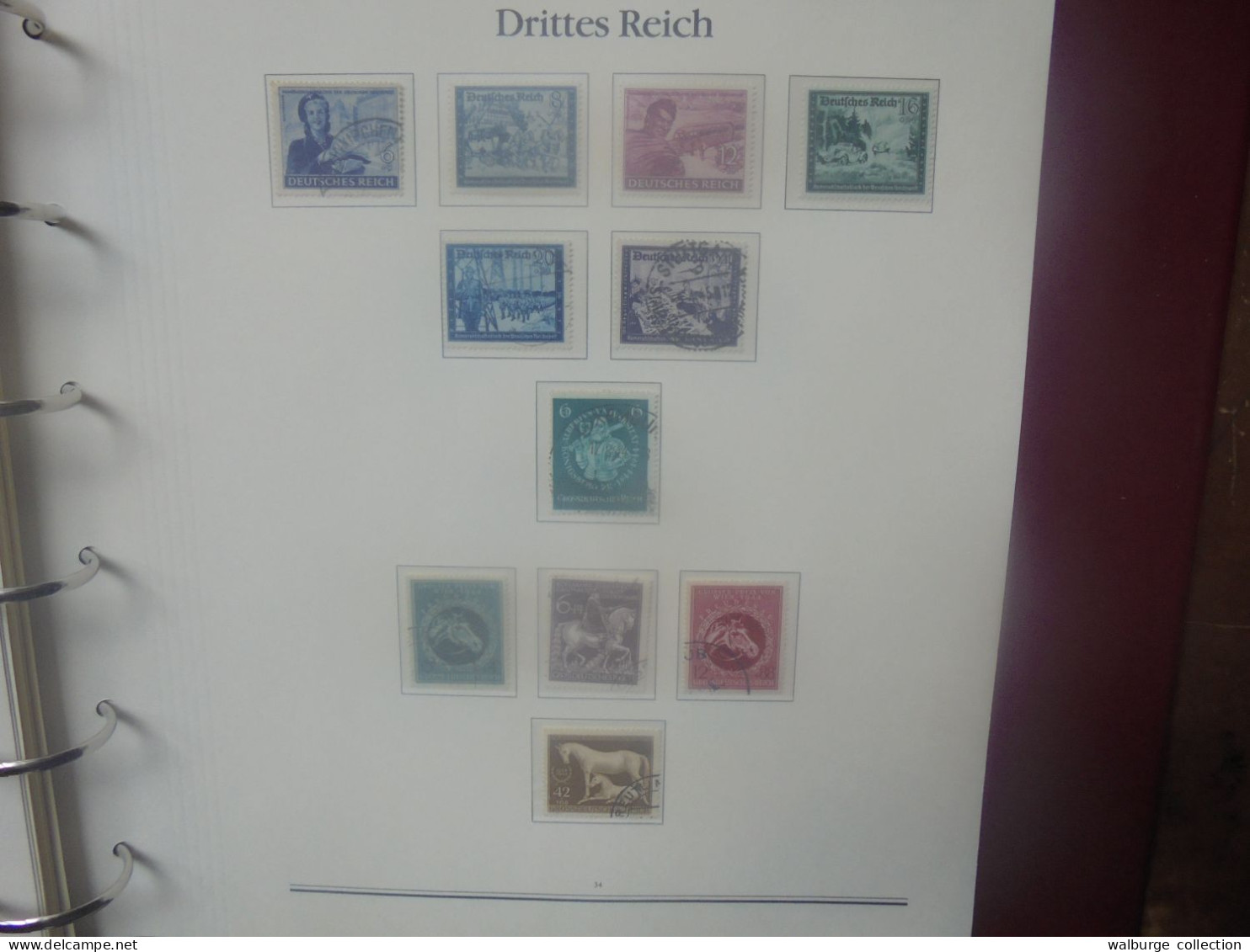 DEUTSCHES REICH-WEIMAR-3eme REICH TRES BELLE COLLECTION MAJORITES OBLITEREE A SAISIR !!! (4391) 2 KILOS 800