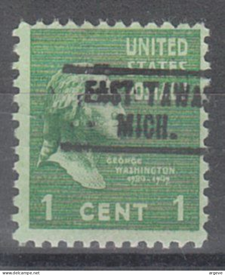 USA Precancel Vorausentwertungen Preo Locals Michigan, East Tawas 734 - Precancels