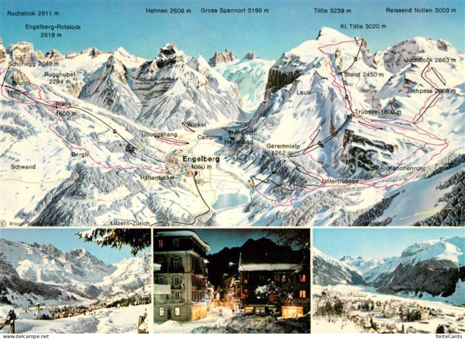 13110442 Engelberg OW Ortungskarte Schwand Bergli Reissend Nollen Engelberg OW - Altri & Non Classificati