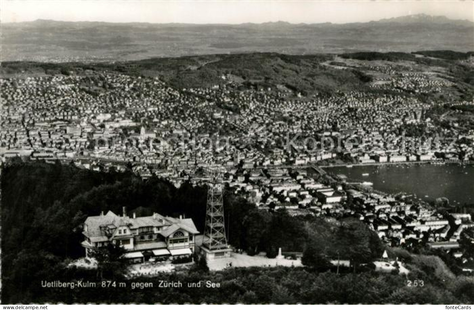 13107792 Uetliberg ZH Mit Zuerich Und See Fliegeraufnahme Uetliberg Zuerich - Altri & Non Classificati