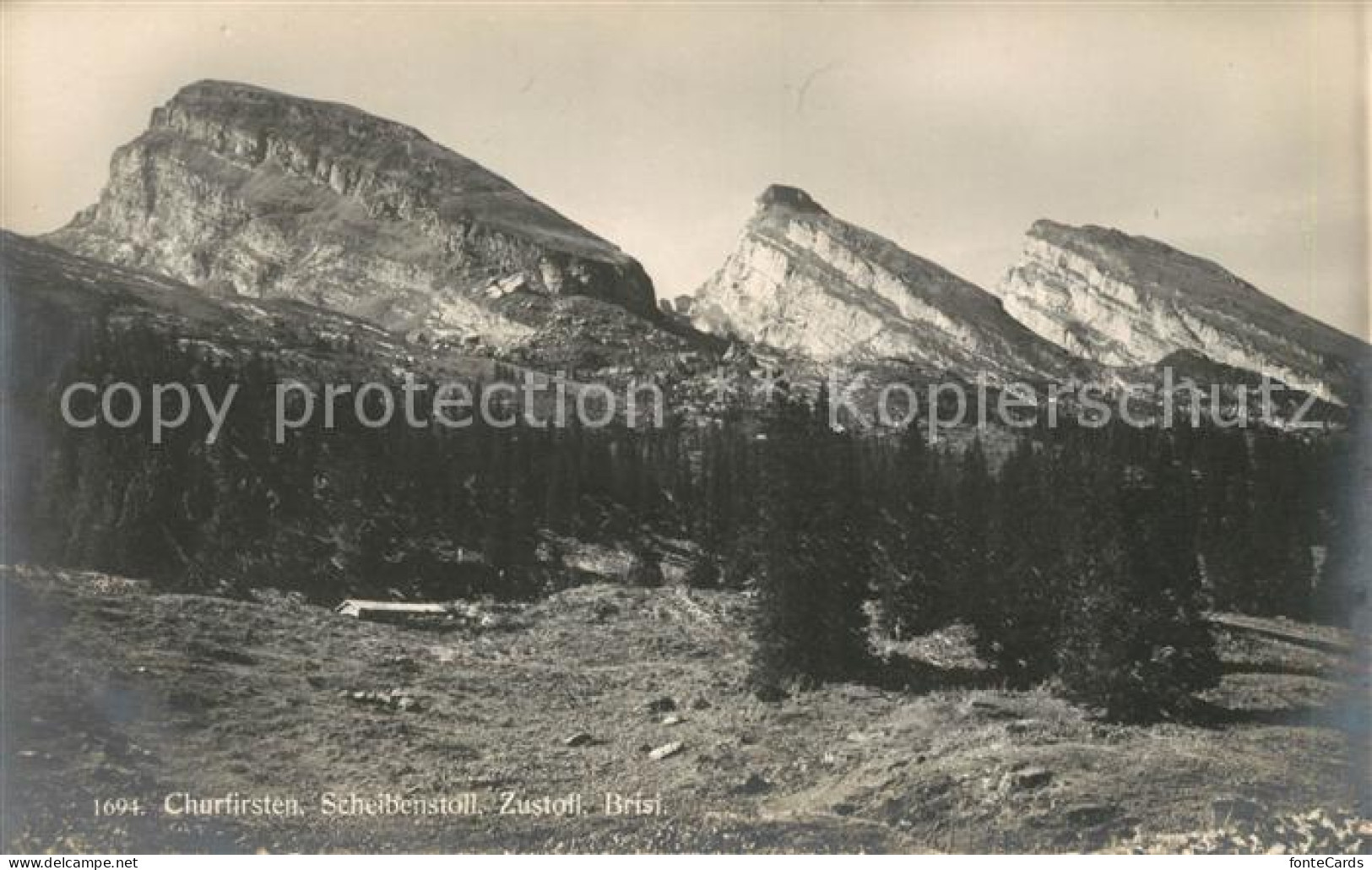 13104220 Churfirsten Gebirgspanorama Appenzeller Alpen Churfirsten - Andere & Zonder Classificatie