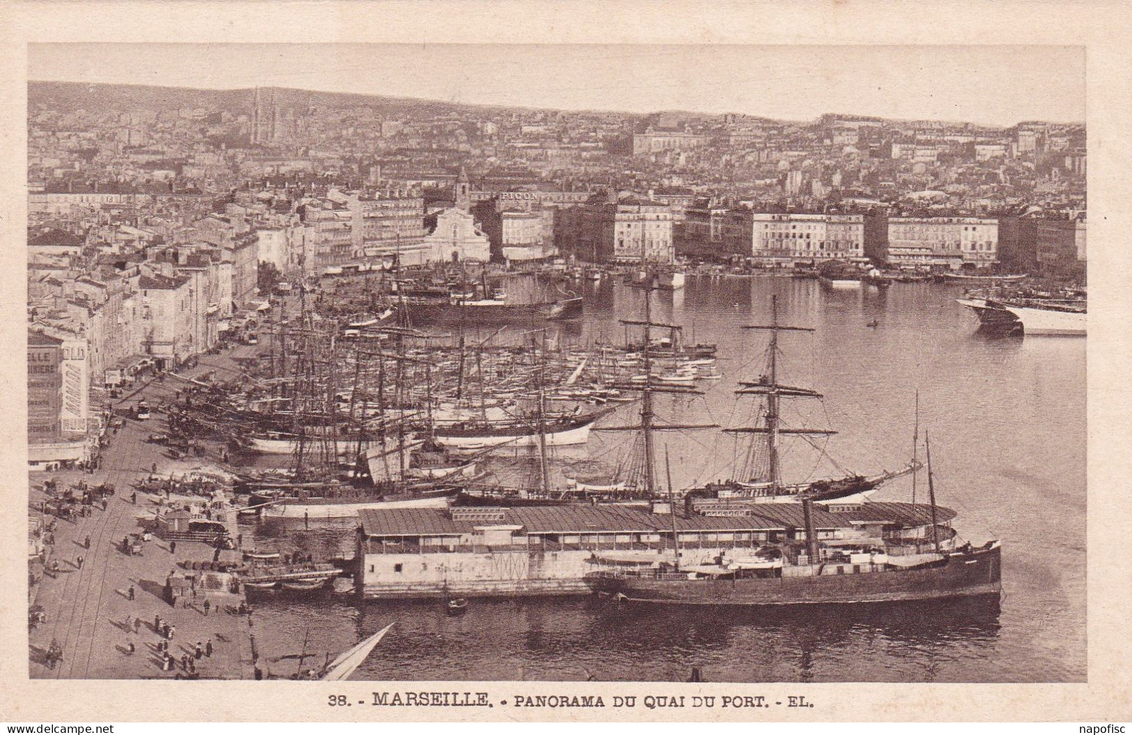 13-Marseille Panorama Du Quai Du Port - Oude Haven (Vieux Port), Saint Victor, De Panier