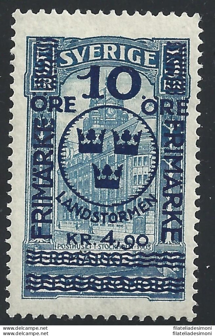 1916 SVEZIA  - N° 86 Palazzo Poste Sovrastampato - MNH** - Otros & Sin Clasificación