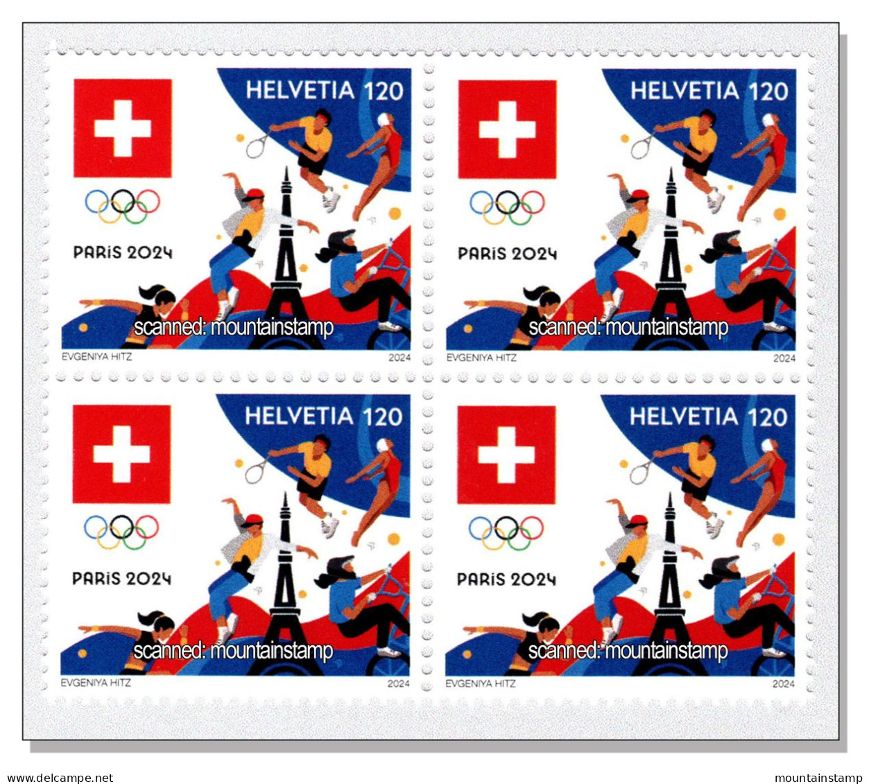 Switzerland 2024 (2/24) Olympische Sommerspiele - Jeux Olympiques D’été Paris - Olympic Games  MNH ** Block 4 - Neufs