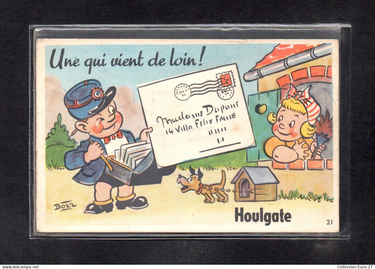 (27/04/24) 14-CPA HOULGATE - CARTE A SYSTEME DE 10 VUES - Houlgate