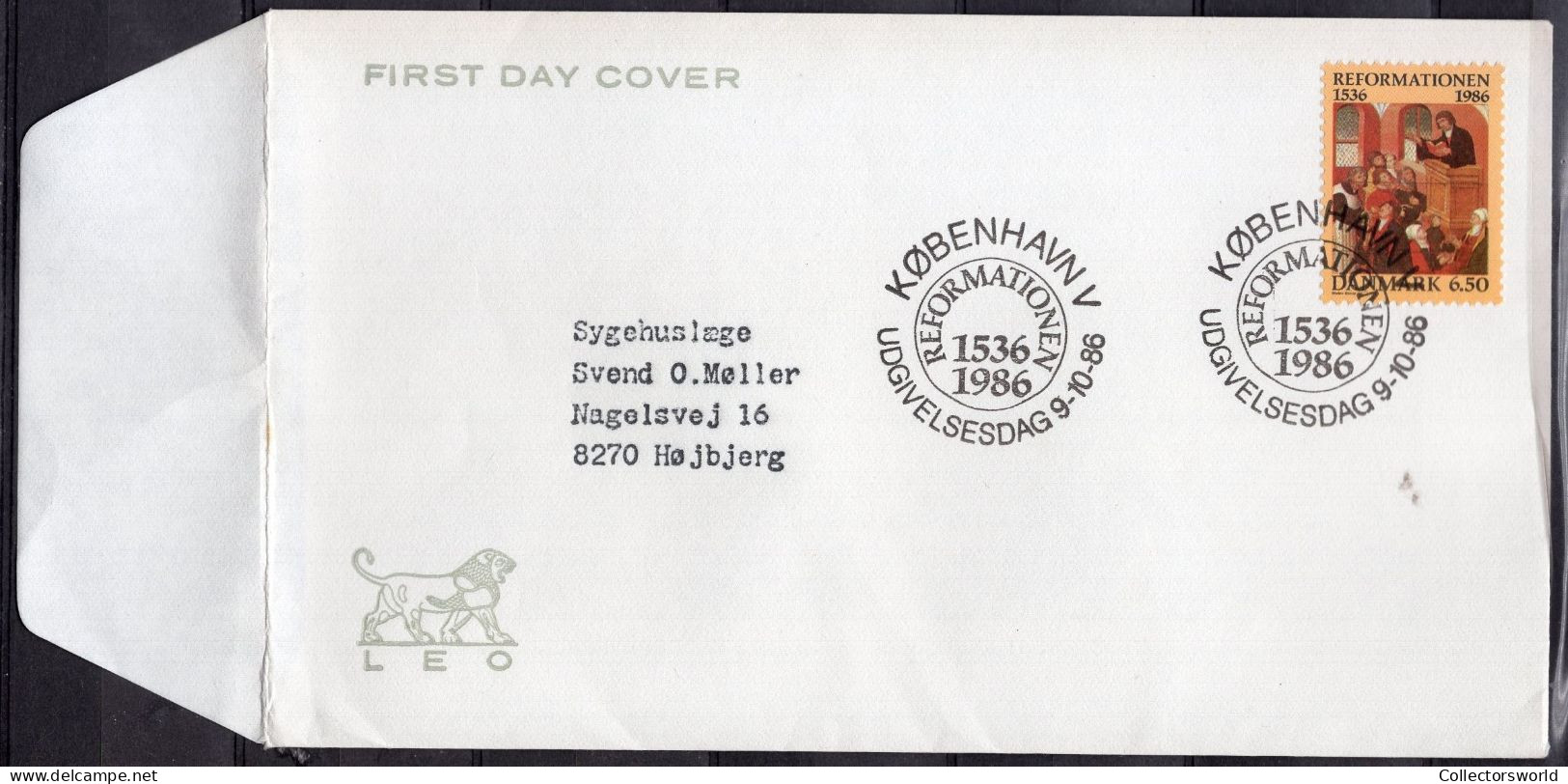 Denmark 1986 FDC - Protestant Reformation In Denmark - FDC