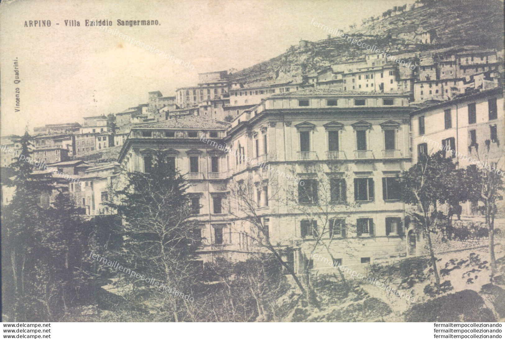 Ae228 Cartolina Arpino Villa Emiddio Sangermano Provincia Di Frosinone - Frosinone