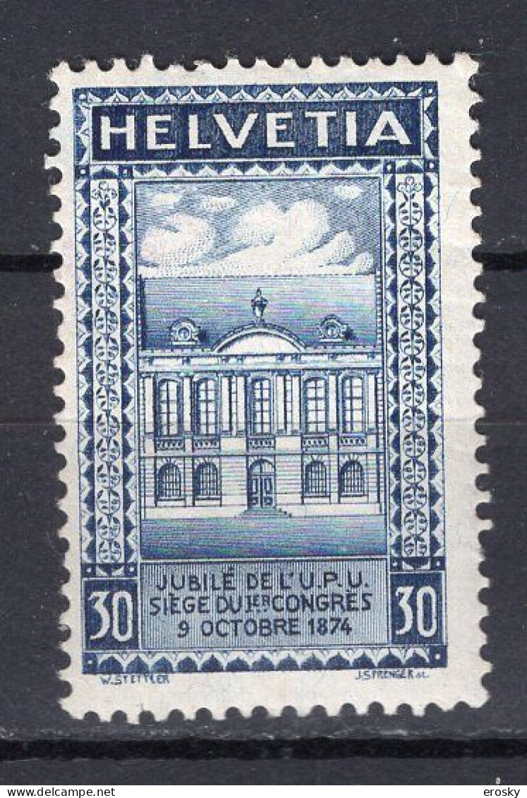 T3309 - SUISSE SWITZERLAND Yv N°213 * - Unused Stamps