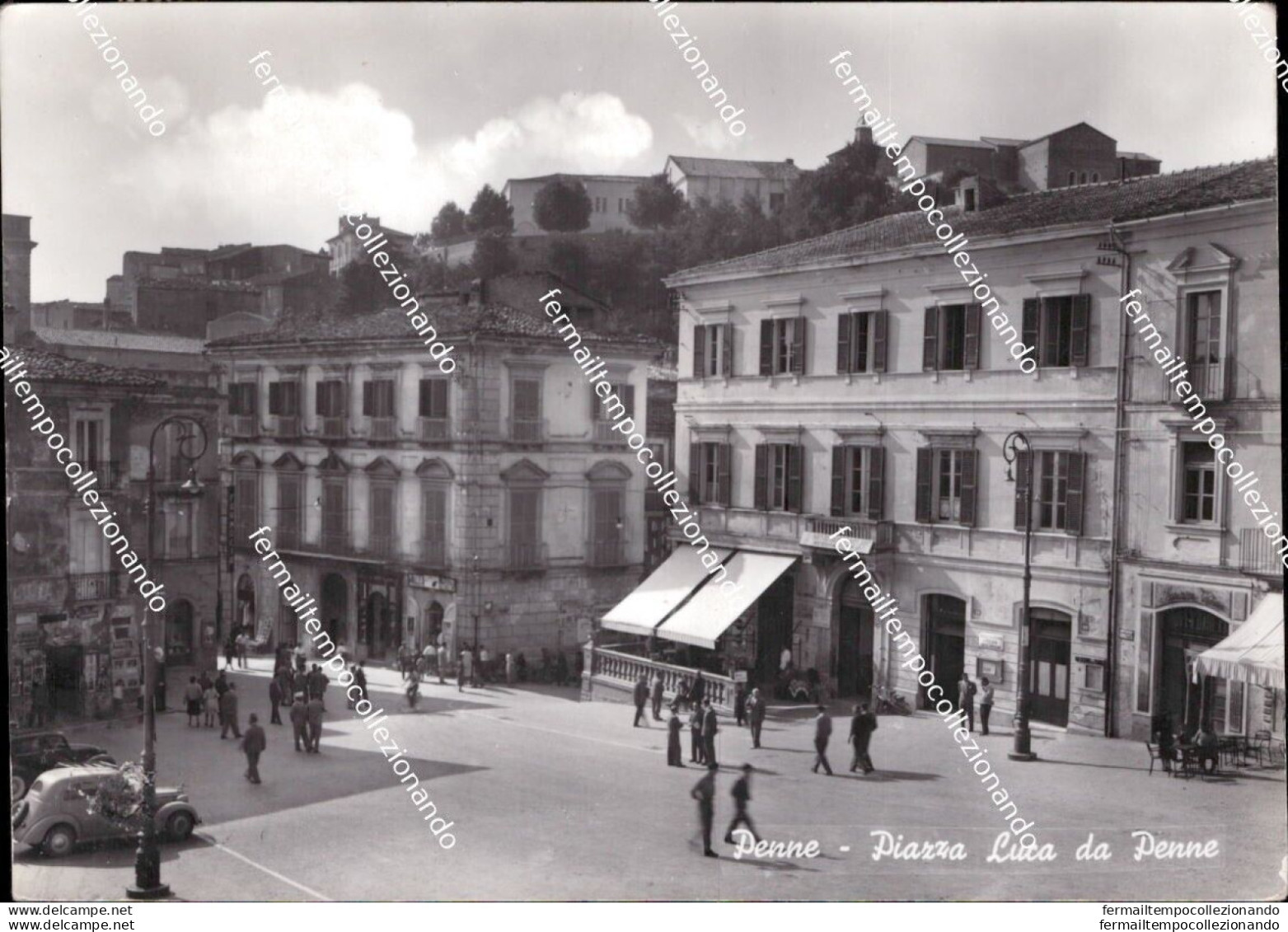 Cd581 Cartolina Penne Piazza Luca Da Penne Provincia Di Pescara Abruzzo - Pescara