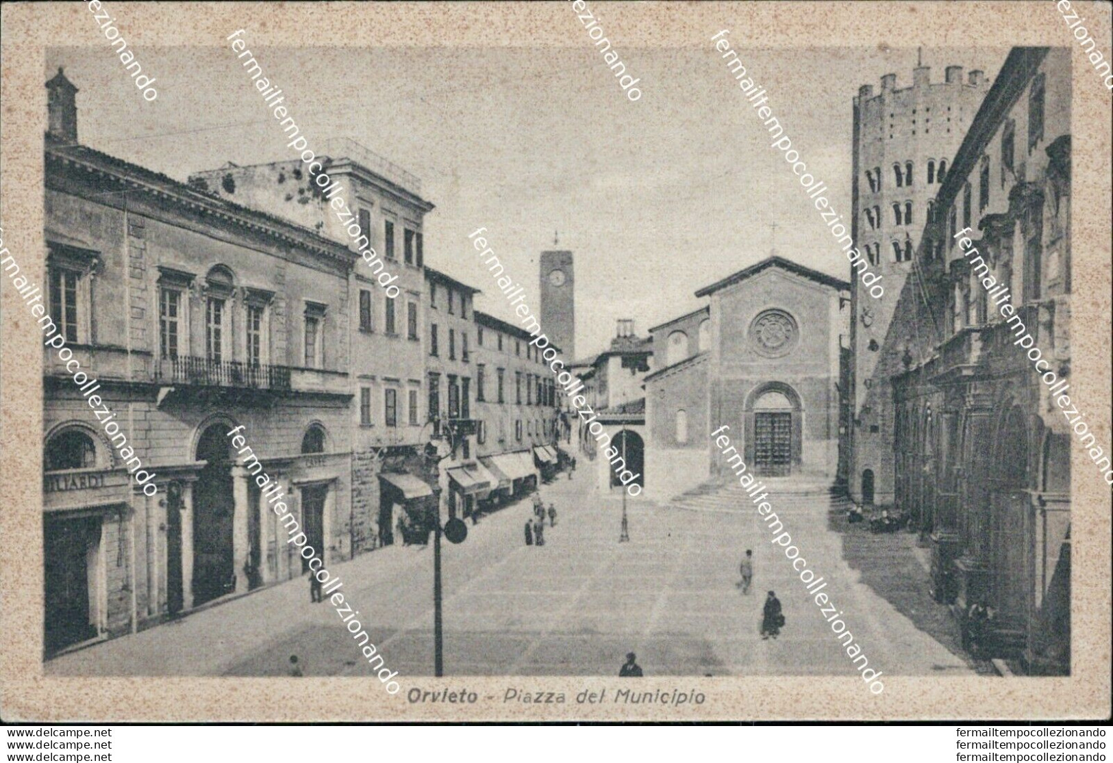 Be464 Cartolina Orvieto Piazza Del Municipio Provincia Di Terni - Terni