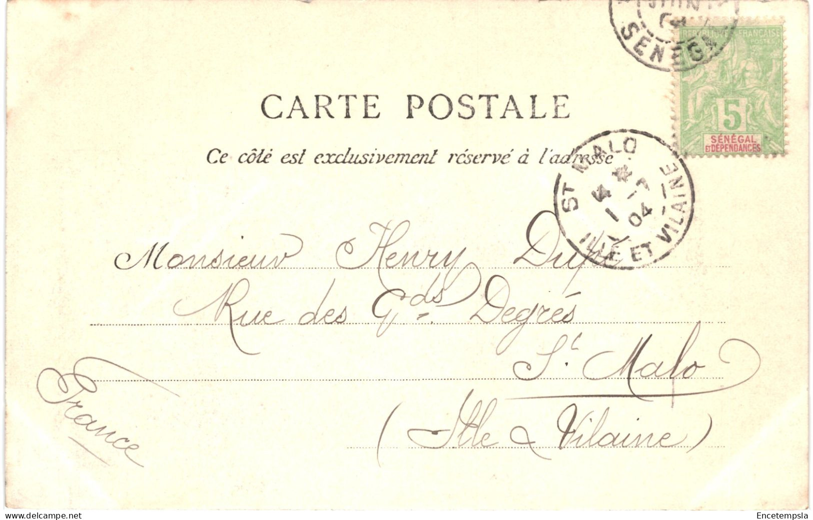 CPA Carte Postale Sénégal Dakar Entrée Et Gare  1904 VM80101ok - Sénégal