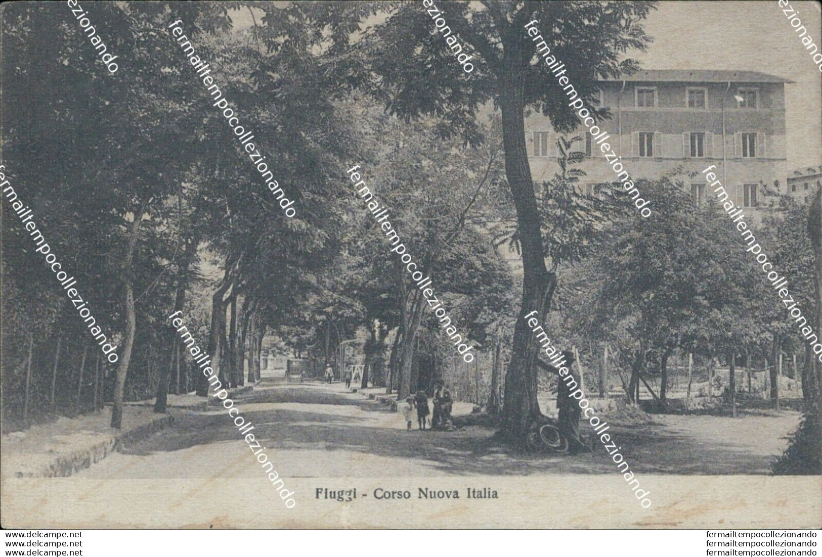 Bc275 Cartolina Fiuggi Corso Nuova Italia 1927 Provincia Di Frosinone - Frosinone