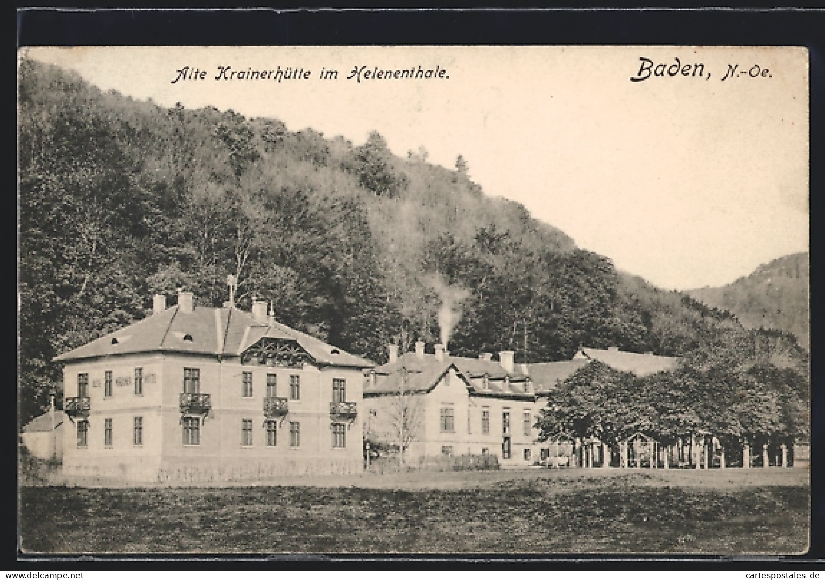 AK Baden, Josef Dietmann`s Hotel, Cafe U. Restaurant Zur Alten Krainerhütte Im Helenenthal  - Otros & Sin Clasificación