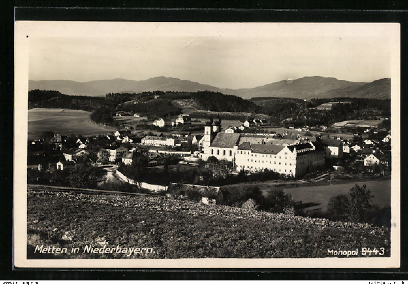 AK Metten /Niederbayern, Ortsansicht Aus Der Vogelschau  - Autres & Non Classés