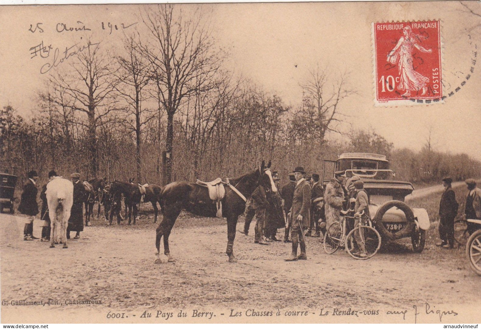 18-AU PAYS DU BERRY LES CHASSES A COURRE LE RENDEZ VOUS - Andere & Zonder Classificatie