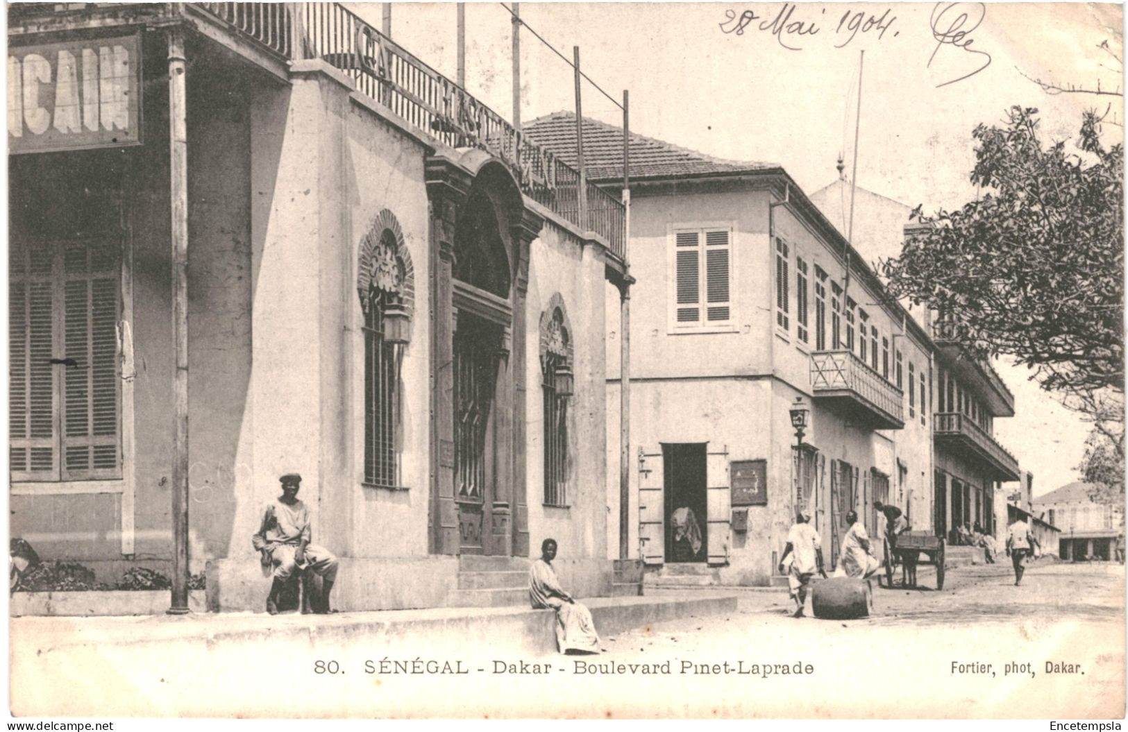 CPA Carte Postale Sénégal Dakar Boulevard Pinet Laprade 1904 VM80102ok - Sénégal