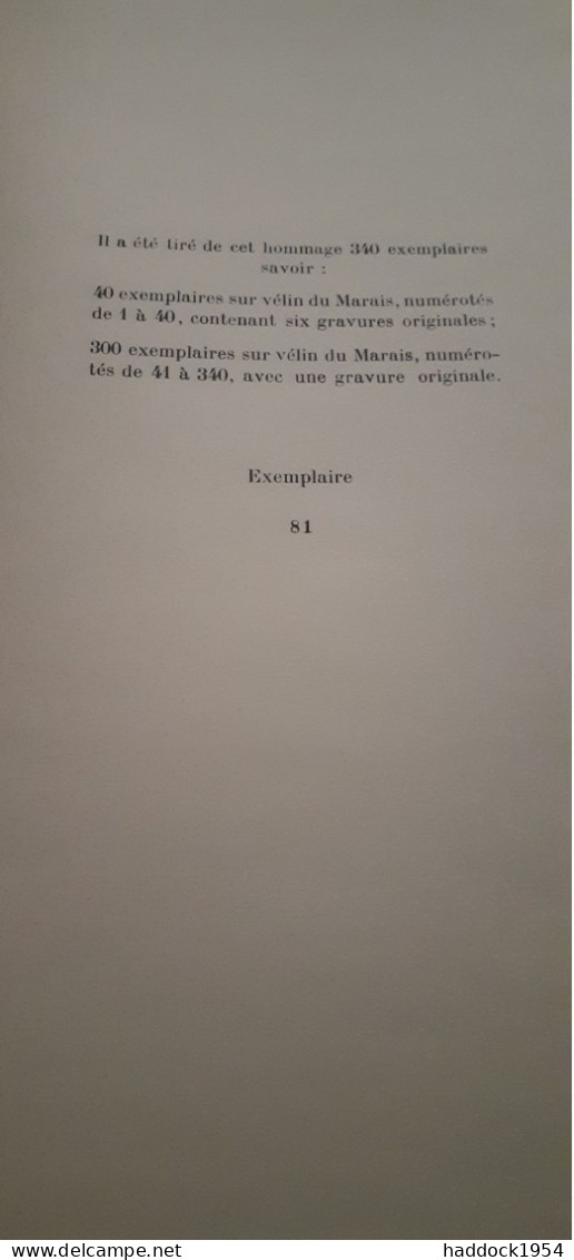 Hommage à LOUIS-JOSEPH SOULAS Les Amis De Soulais 1959 - Andere & Zonder Classificatie