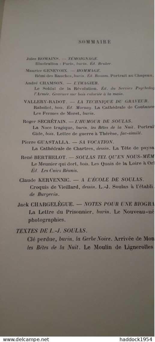 hommage à LOUIS-JOSEPH SOULAS les amis de soulais 1959