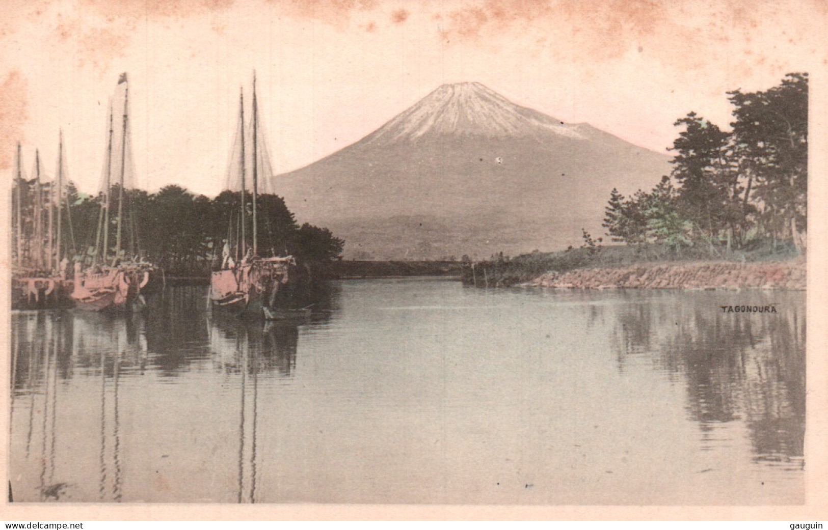 CPA - MONT FUJI (côte Sud De L'île De Honshū) - Port De TAGONOURA (Bateaux) ... - Sonstige & Ohne Zuordnung