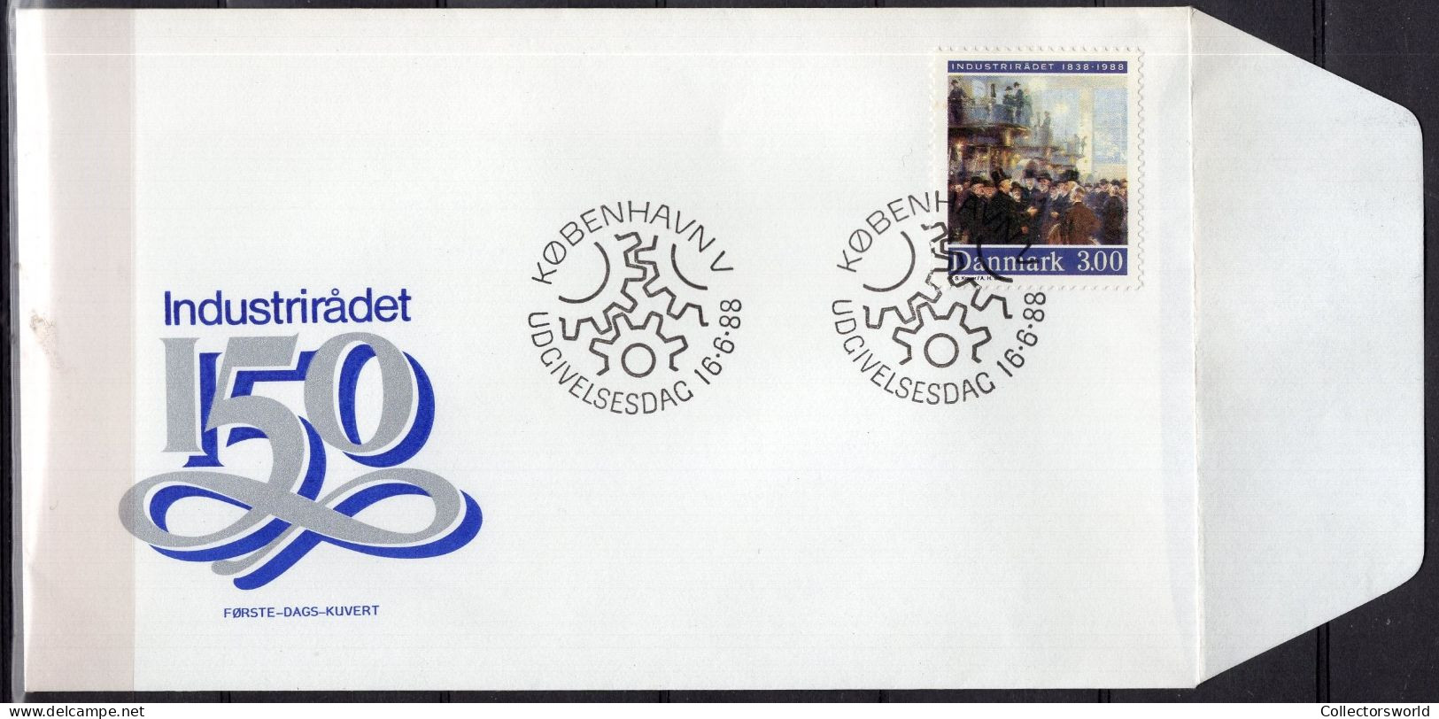 Denmark 1988 FDC - Federation Of Danish Industry - FDC