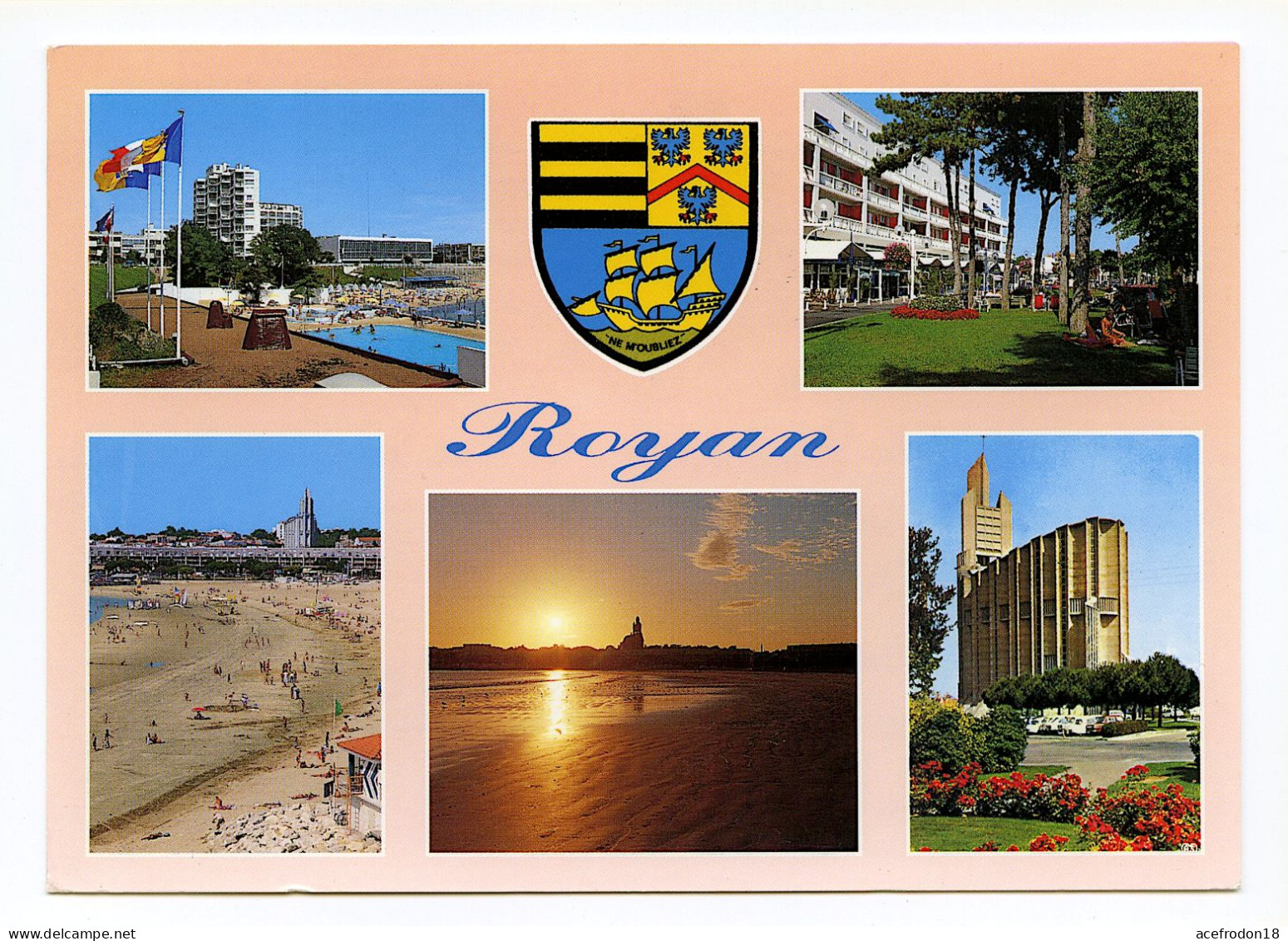 Royan - Blason - Carte Touristique Multivues - Royan