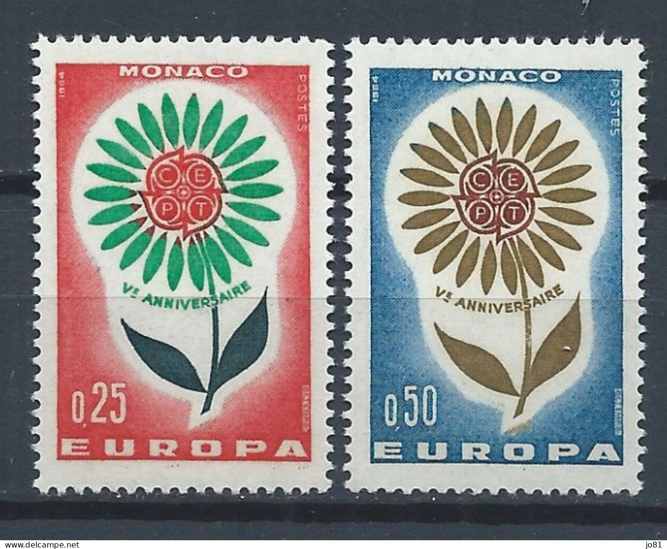 Monaco YT 652-653 Neuf Sans Charnière - XX - MNH Europa 1964 - Nuevos