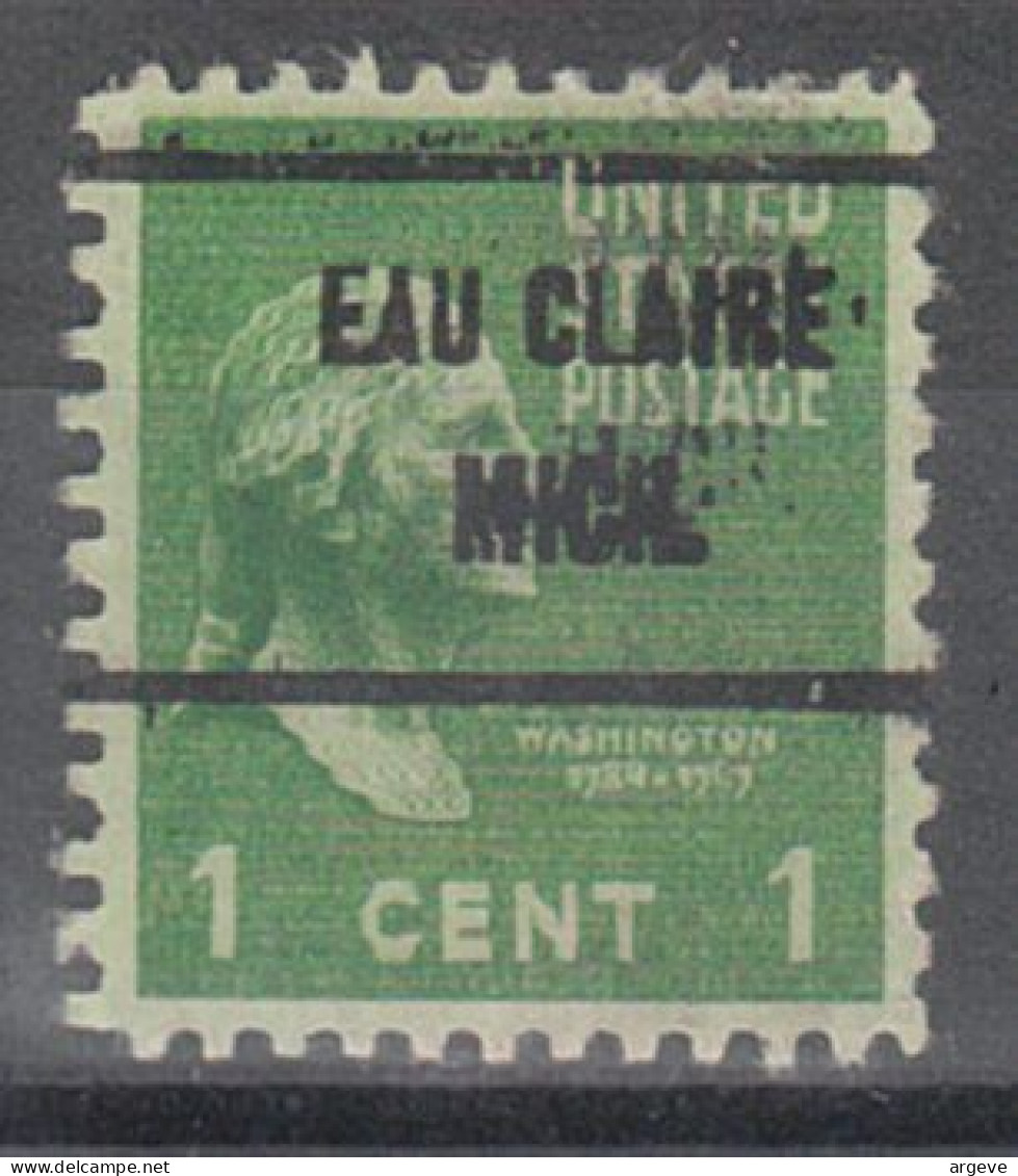 USA Precancel Vorausentwertungen Preo Locals Michigan, Eau Claire 719 - Precancels