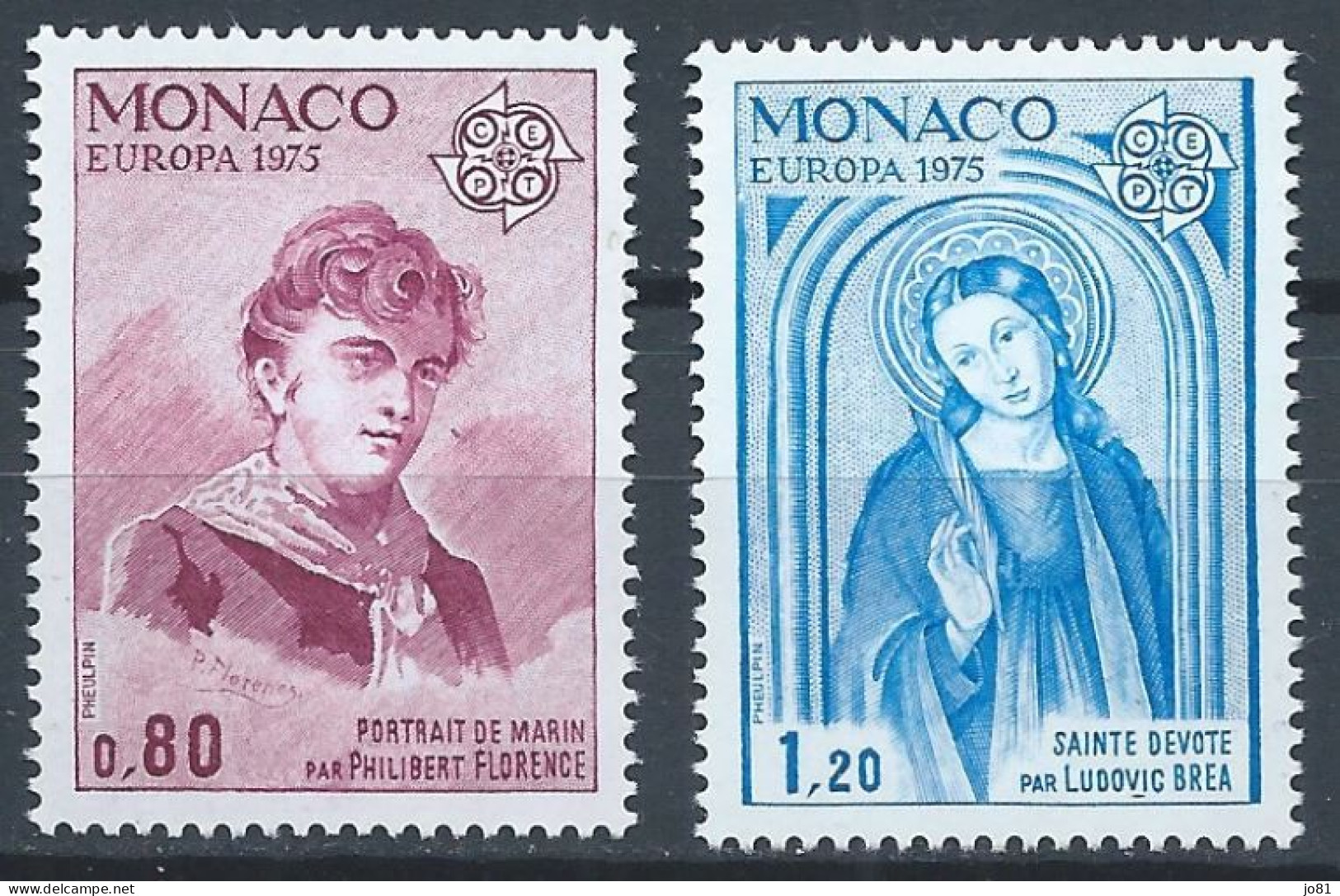 Monaco YT 1003-1004 Neuf Sans Charnière - XX - MNH Europa 1975 - Unused Stamps