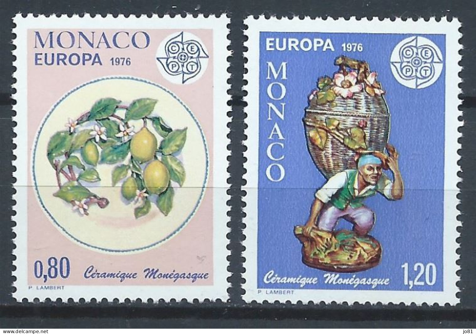 Monaco YT 1062-1063 Neuf Sans Charnière - XX - MNH Europa 1976 - Neufs