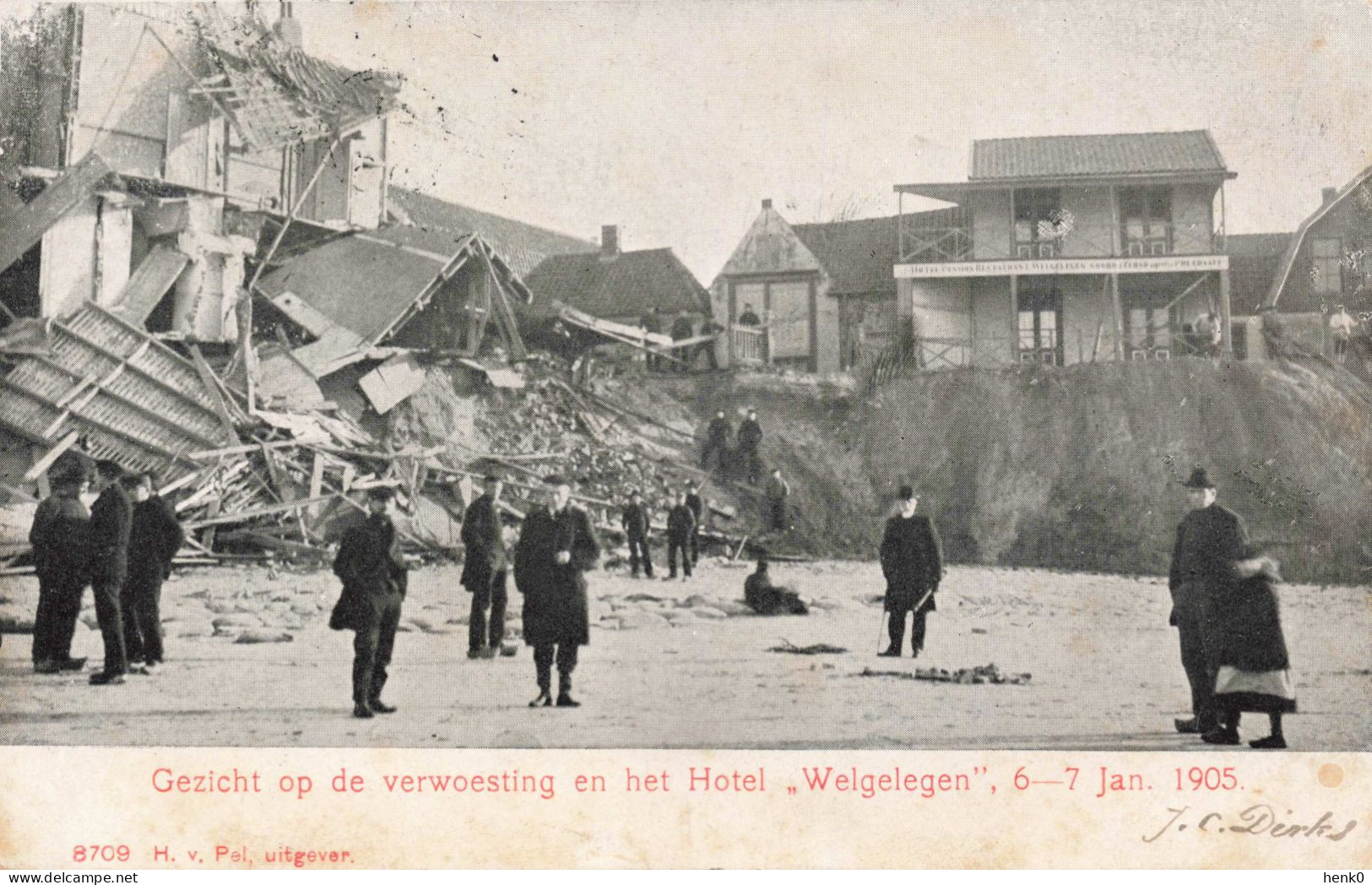 Egmond Gezicht Op De Verwoesting 6-7 Januari 1905 OB2102 - Egmond Aan Zee