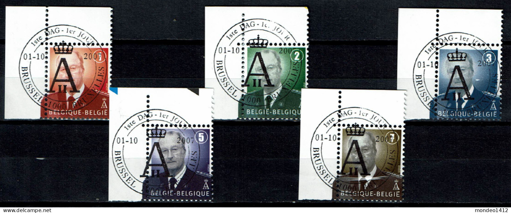 België OBP 3695/3699 - Albert II - Used Stamps