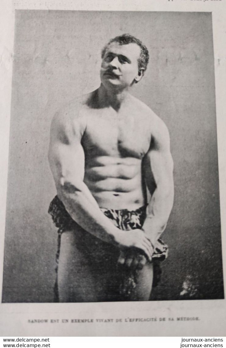 1899 LA CULTURE PHYSIQUE - SANDOW - Revue Sportive " LA VIE AU GRAND AIR " - Revues Anciennes - Avant 1900