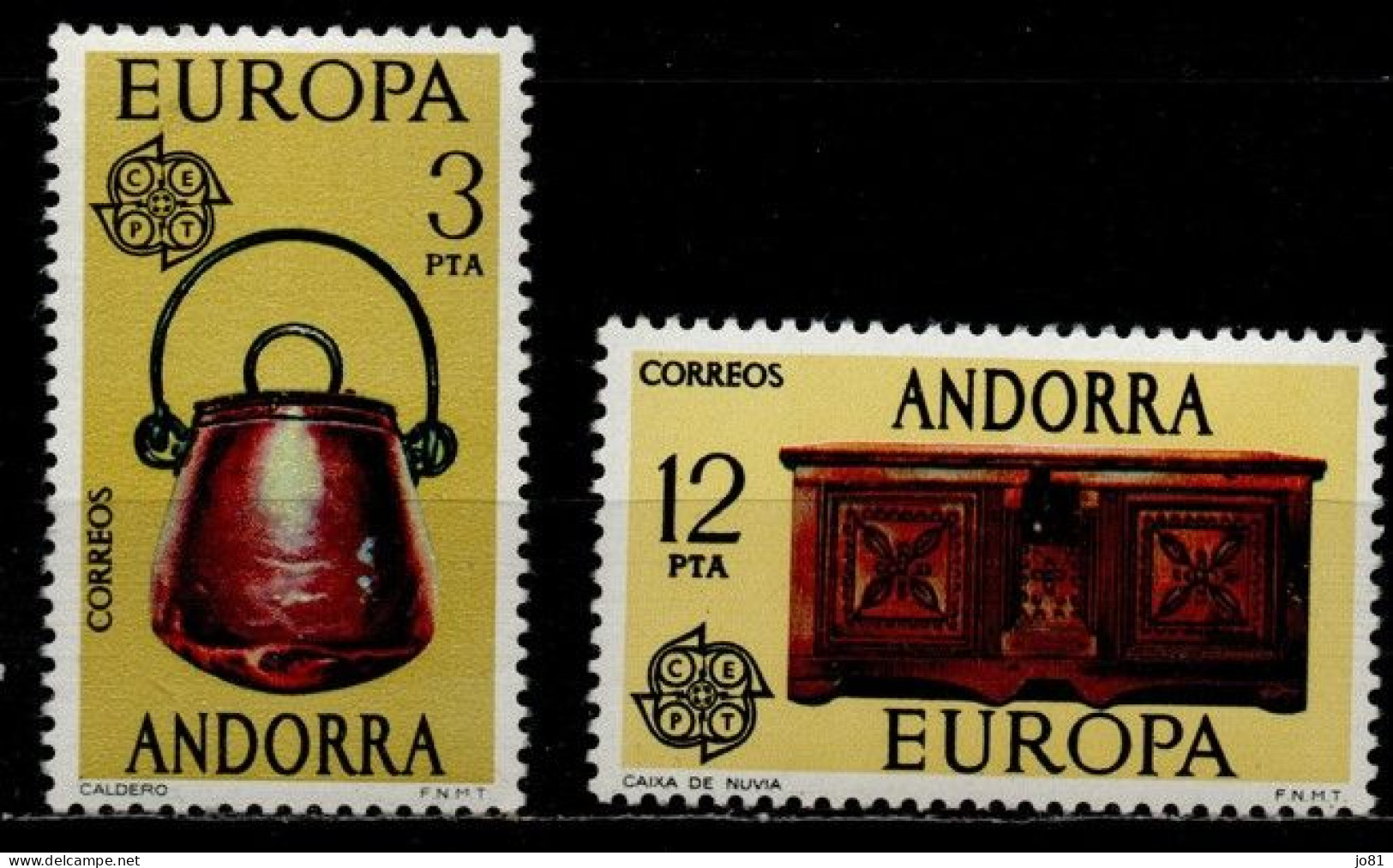 Andorre Espagnole YT 94-95 Neuf Sans Charnière - XX - MNH Europa 1976 - Nuevos