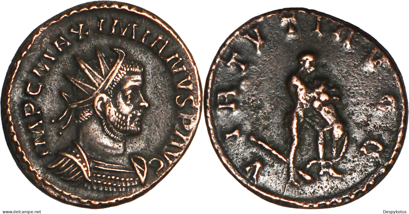 ROME - Aurelianus - MAXIMIEN HERCULE - Hercule Et Lion De Némée - 289 AD - Lyon - RIC.458 - 19-147 - La Tetrarchía Y Constantino I El Magno (284 / 307)