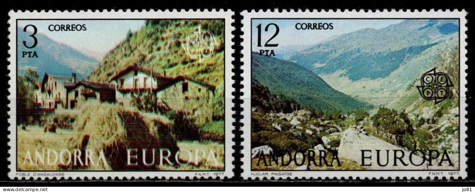 Andorre Espagnole YT 100-101 Neuf Sans Charnière - XX - MNH Europa 1977 - Unused Stamps