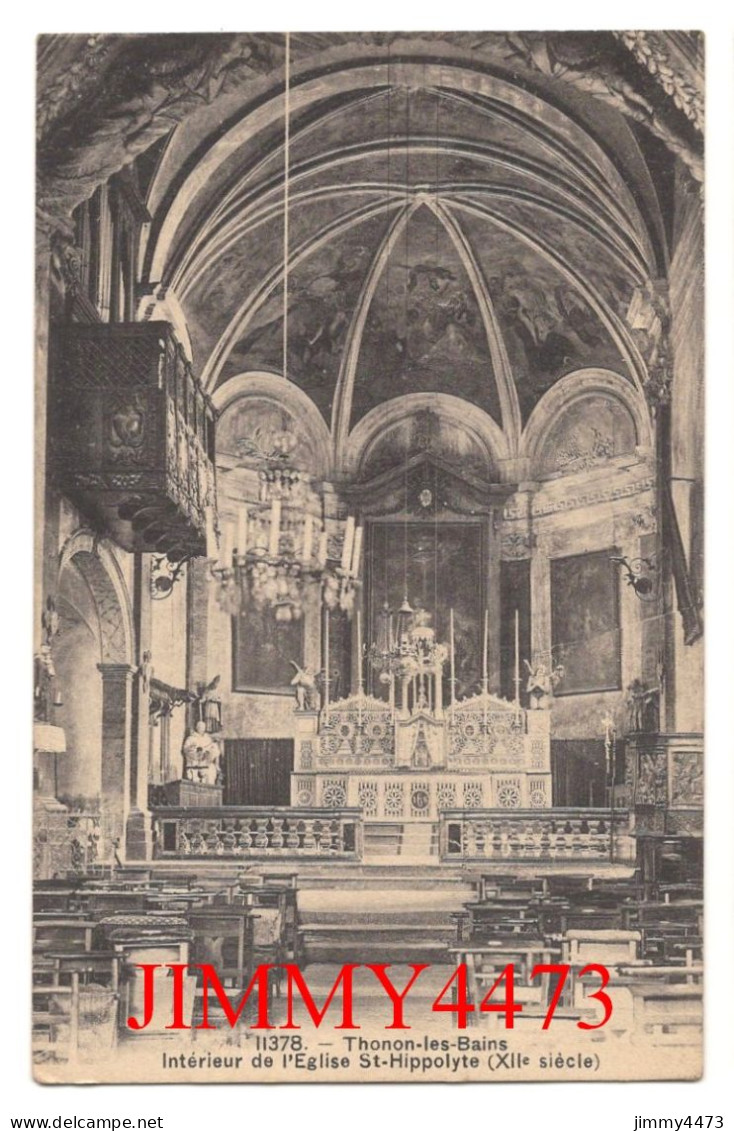 CPA - Thonon-les-Bains - Intérieur De L'Eglise St-Hippolyte - N° 11378 - Phototypie Co , Neuchatel - Thonon-les-Bains