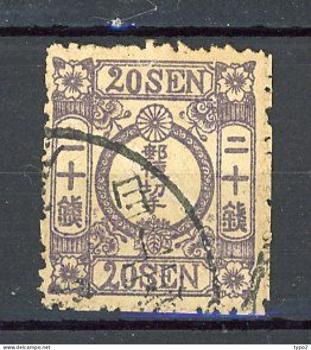 JAPON - 1872 Yv. N° 13B  (o) 20s Violet Cote 425 Euro BE 2 Scans - Used Stamps