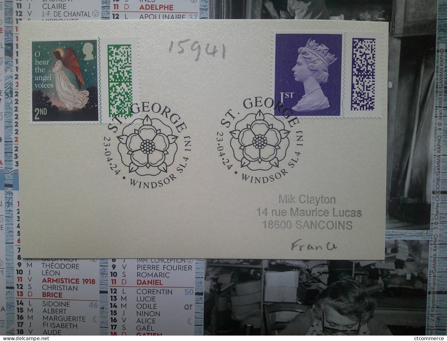 Saint George 23.4.24 Windsor, Angel Voices, Voix D'anges - Postmark Collection