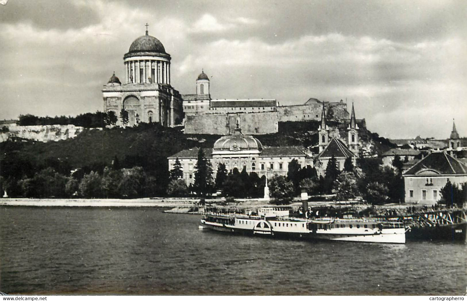 Hungary Esztergom Basilika & Sailing Vessel - Hungary