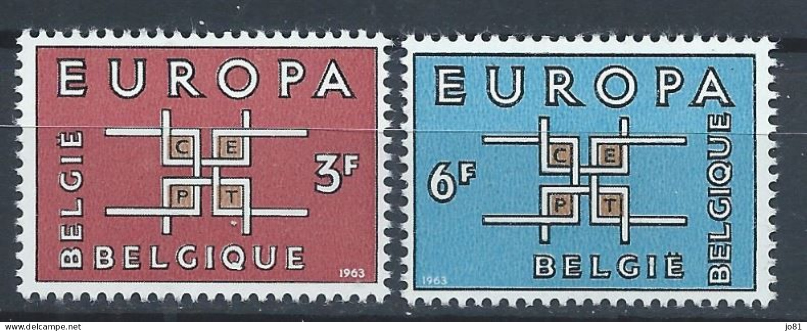 Belgique YT 1260-1261 Neuf Sans Charnière - XX - MNH Europa 1963 - Unused Stamps