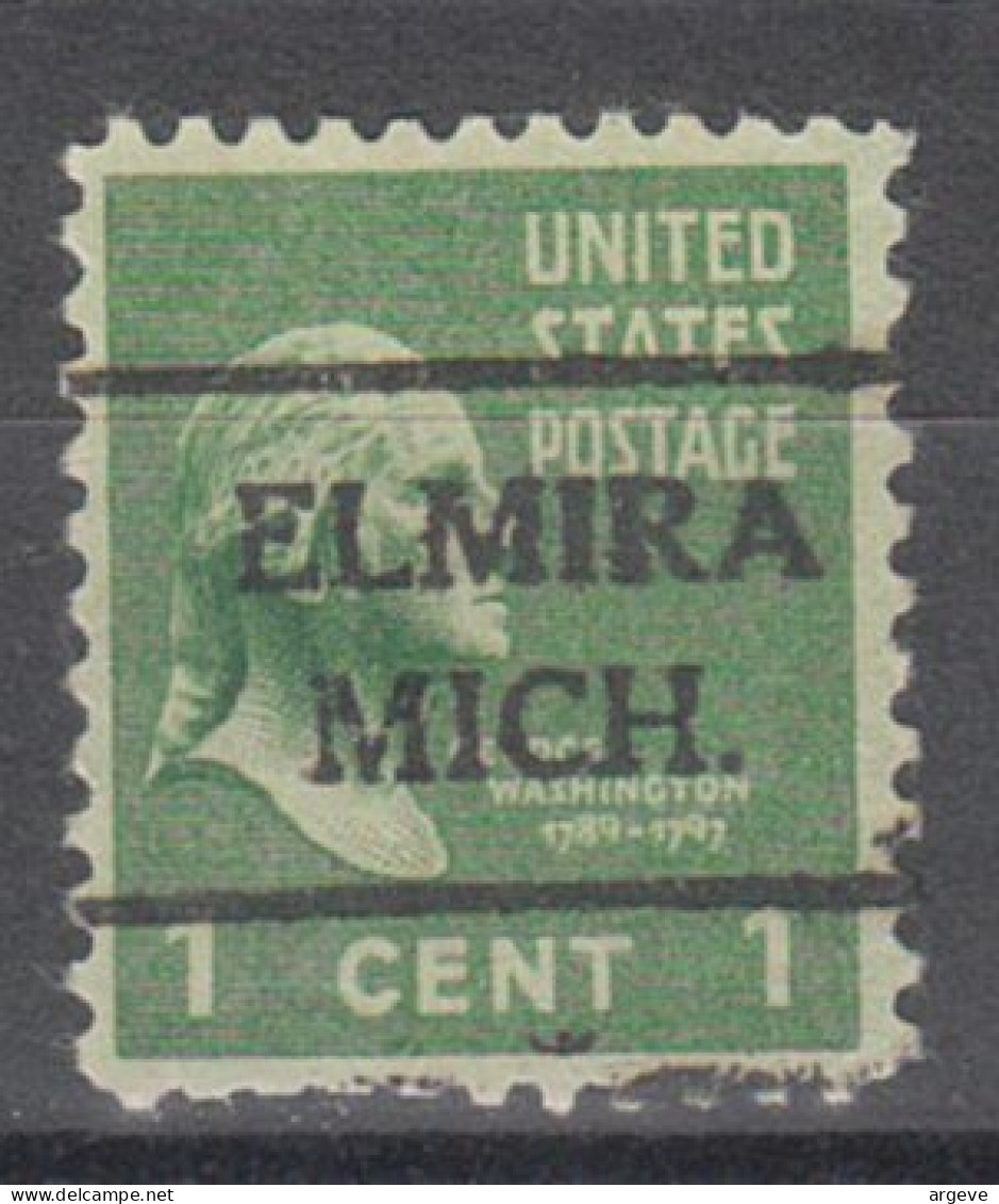 USA Precancel Vorausentwertungen Preo Locals Michigan, Elmira 716, Perf. Not Perfect - Préoblitérés