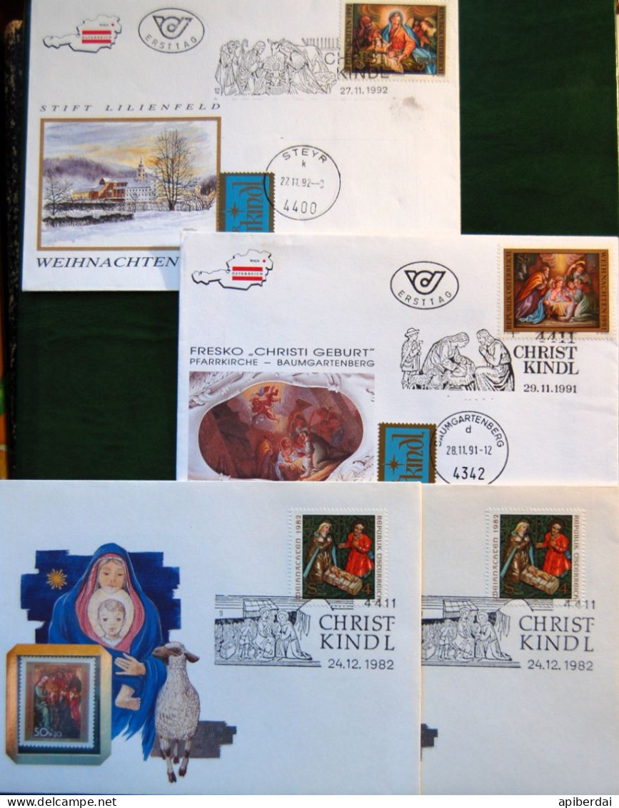 Autriche Austria - 4 FDC Christkindl - FDC