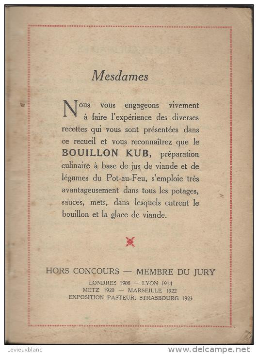 Livret De Recettes/ Bouillon KUB/ La Poule Au Pot/ /vers 1922     VP633bis - 1900 – 1949